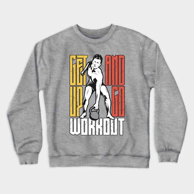 Get Up and Go Workout Crewneck Sweatshirt by Verboten